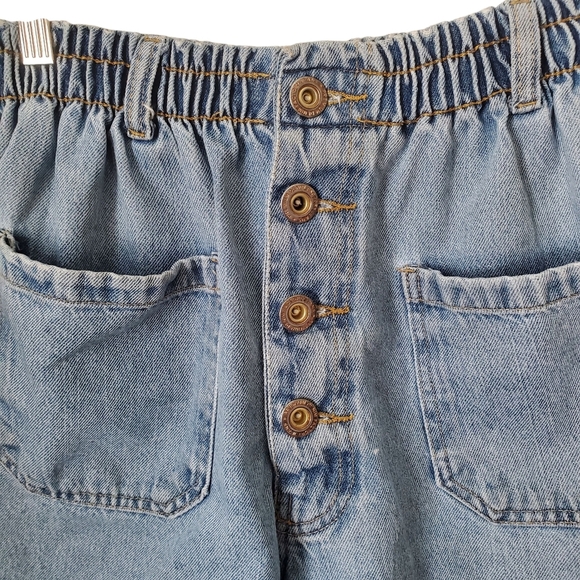 Vintage-Inspired High Waist Denim Shorts Retro Baggy Coastal Cowgirl - Picture 3 of 10